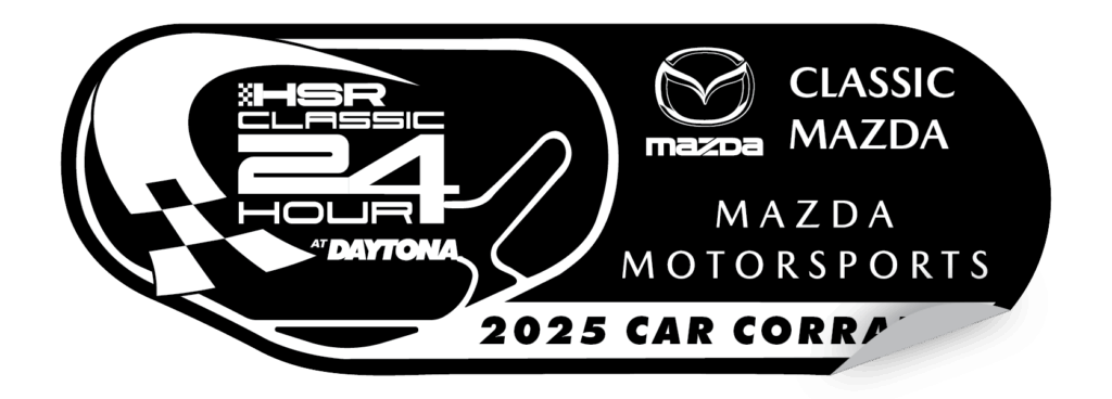 Classic Mazda 2025 Car Corral at HSR Classic 24 Hours. Daytona International Speedway