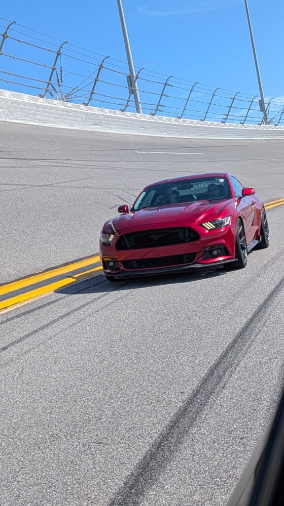 Mustang on track